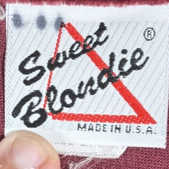 Vintage Sweet Blondie Women’s Size 2X Blouse 70s Inspired Retro Velvet Holiday - Picture 6 of 14